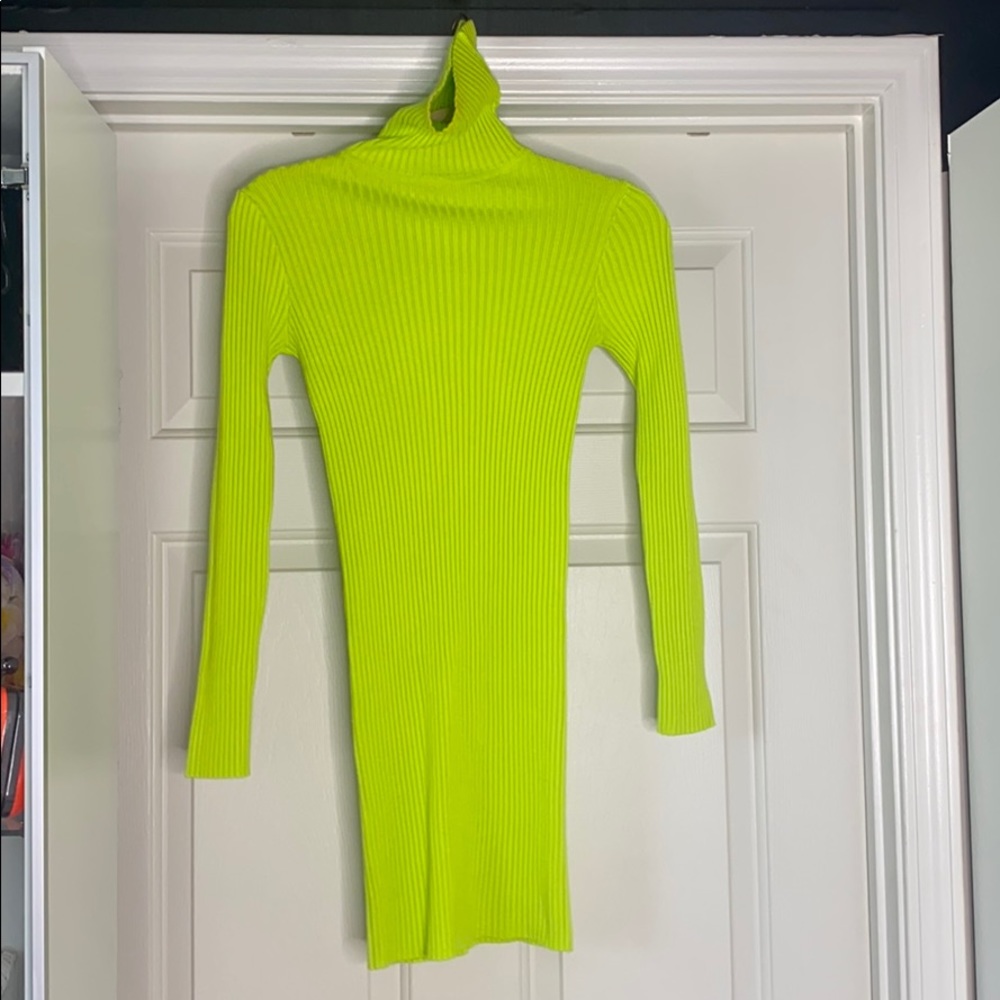 Neon Sweater Dress
